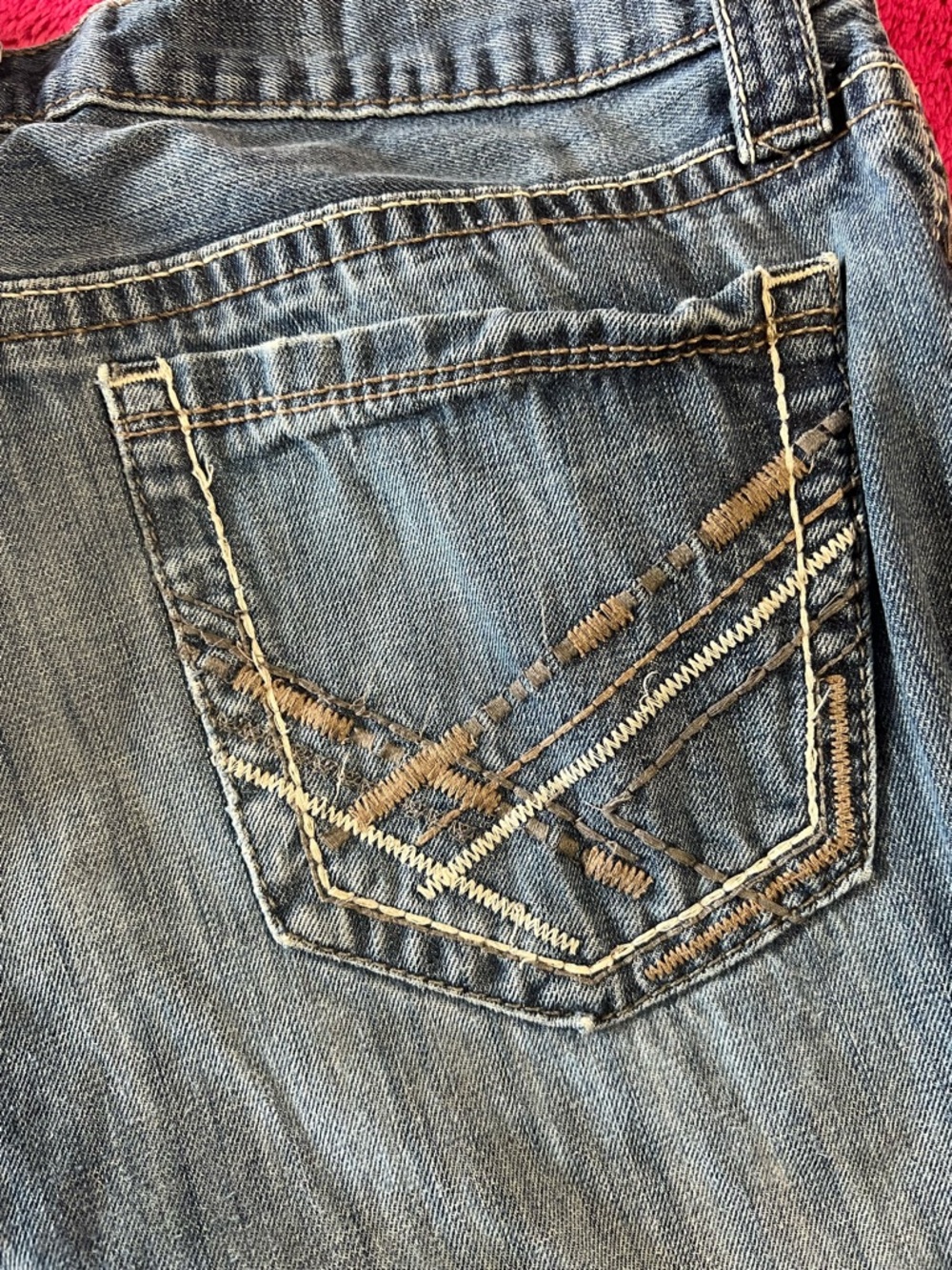 Cinch Men's Medium Blue Flare Jeans - Picture 5 of 6